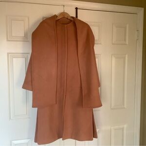 Club Monaco wool coat in a blush color
